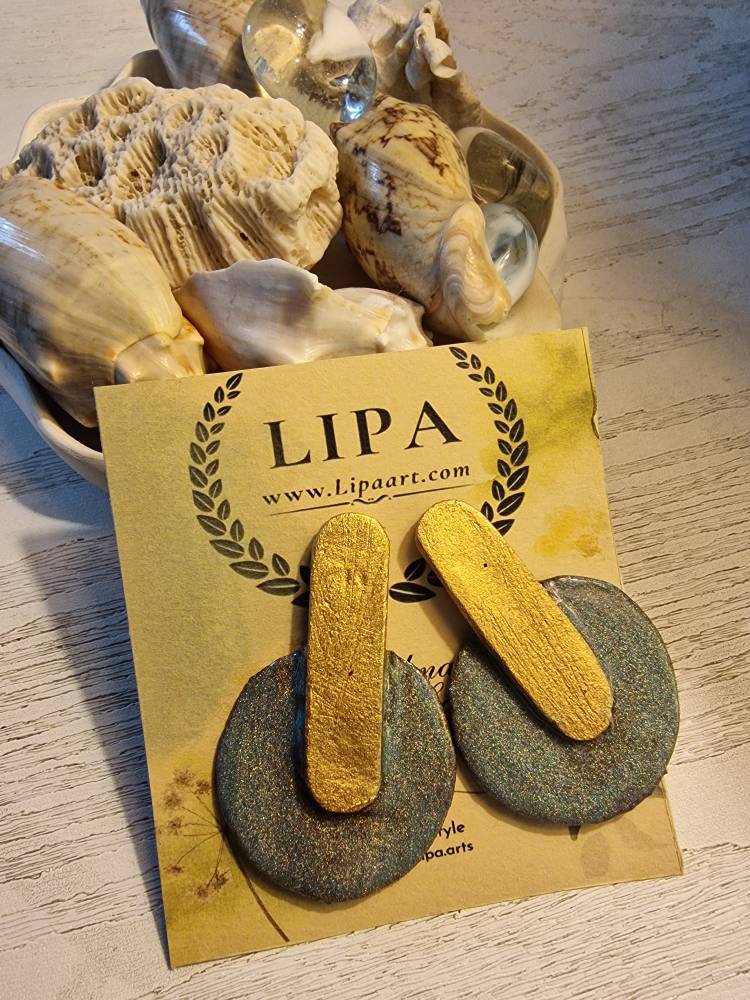 گوشواره دست ساز "طرح طلا"